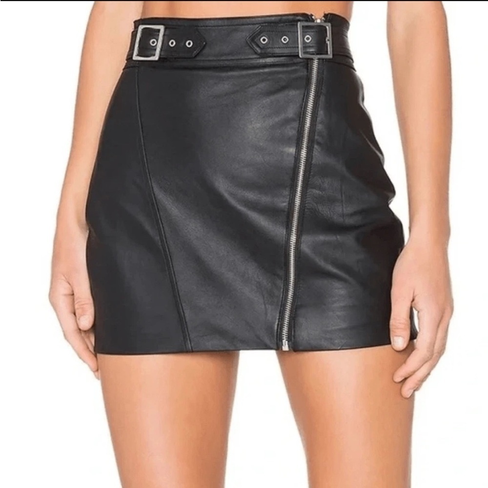 Capulet Stella Moto Skirt In Black Women’s Small leather